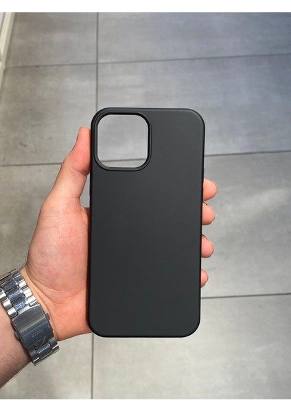 Apple iPhone 13 Pro Max Uyumlu Içi Kadife Silikon Lansman Kılıf