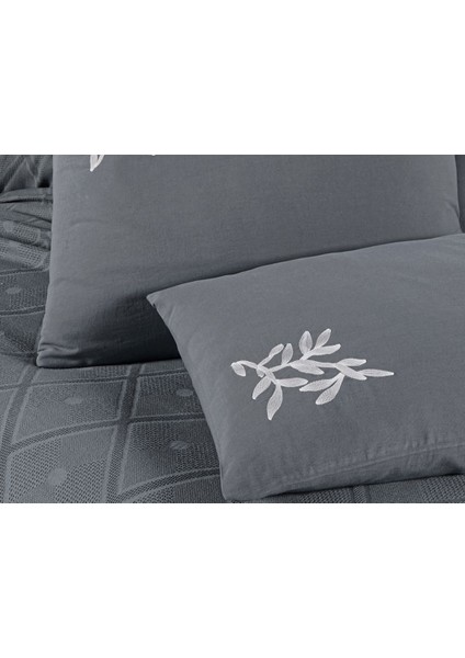 Pamuklu Beğenal Premium Çift Kişilik Nakışlı Pike Takımı