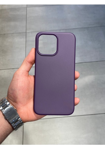 Apple iPhone 14 Pro Max Uyumlu Içi Kadife Silikon Lansman Kılıf