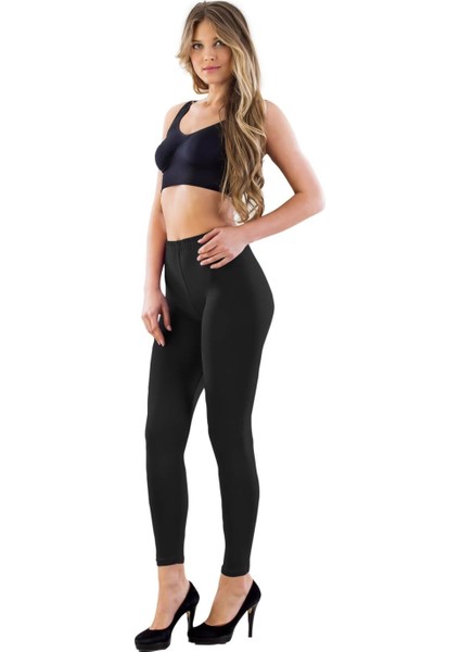 Miraxx Siyah Mı Emay 7700 Likralı Uzun Battal Tayt