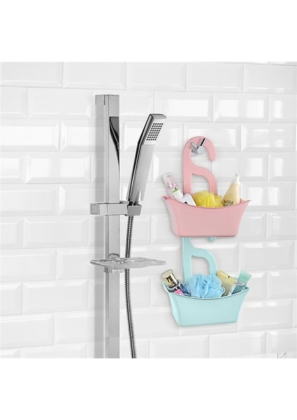 Banyo Sepeti Delikli Sepet Çok Amaçlı Sabun Şampuan Tutucu Raf