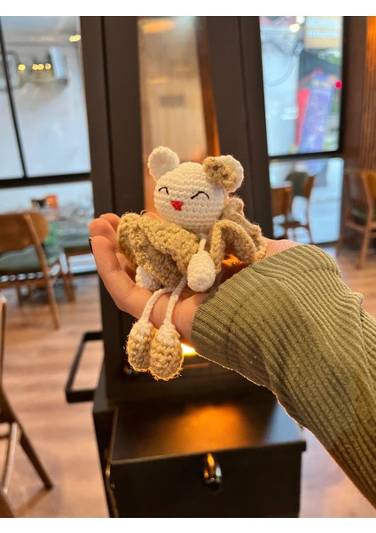 El Yapımı Sevimli Örgü Fare Bebek "loli"