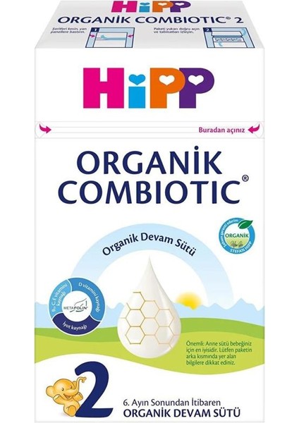 Hipp 2 Organik Combiotic Bebek Sütü 600 gr