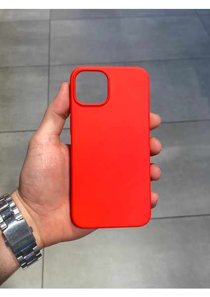 Apple iPhone 13 ve 14 Uyumlu Içi Kadife Silikon Lansman Kılıf