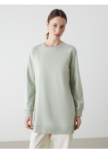 Lcw Modest Bisiklet Yaka Kadın Sweatshirt Tunik (S5)