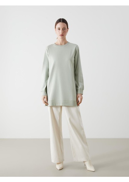 Lcw Modest Bisiklet Yaka Kadın Sweatshirt Tunik (S5) fiyatları