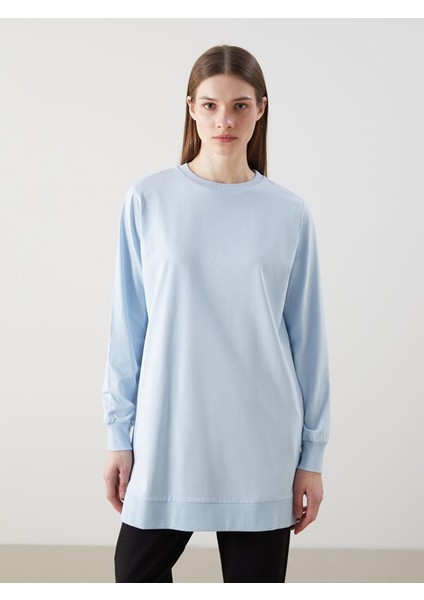 Lcw Modest Bisiklet Yaka Kadın Sweatshirt Tunik (S5)