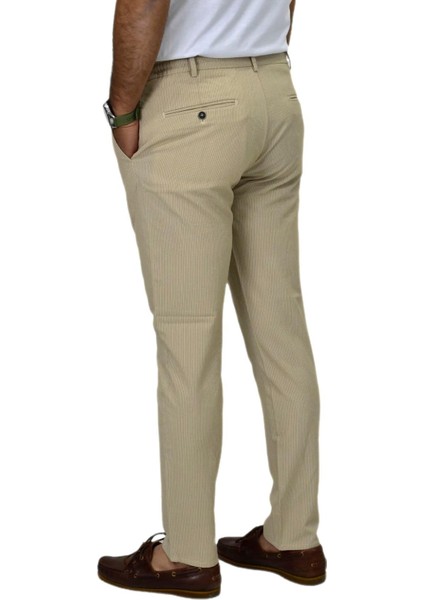 Erkek Bej Rengi Jogger Lastikli Pantolon 1920 BGL-ST04419