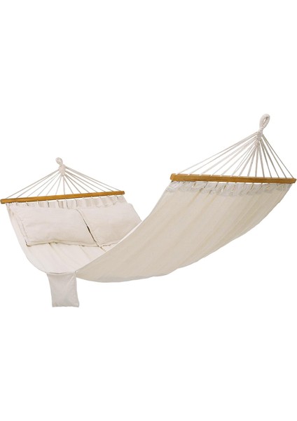 Songmıcs hamak, dış mekan çok kişilik, çubuk hamak, 200 x 150 cm, tüv rheinland, 300 kg, bej
