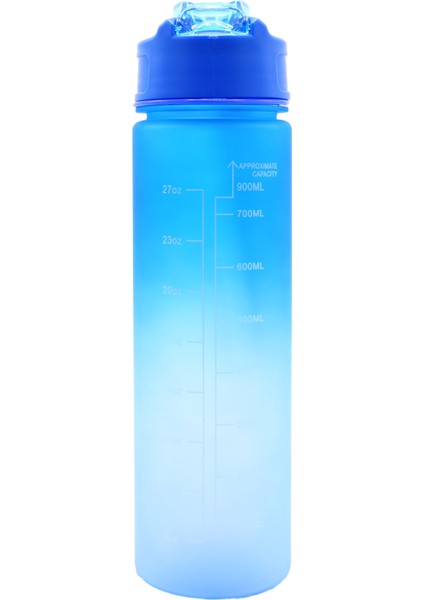 Sticker Hediyeli Motivasyonel Su Matarası Su Şişesi Suluk 900 ml Tritan Su Şişesi Bpa Içermez Suluk