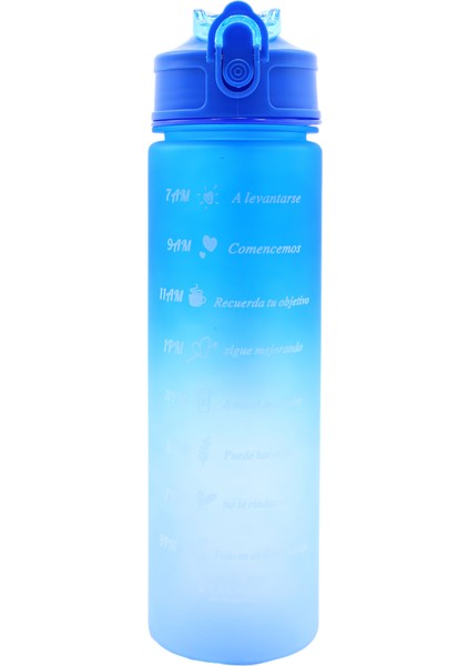 Sticker Hediyeli Motivasyonel Su Matarası Su Şişesi Suluk 900 ml Tritan Su Şişesi Bpa Içermez Suluk