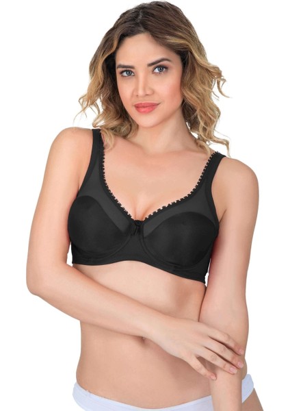 Miraxx Siyah Mı Emay 169 B Basic Balenli Toparlayıcı Sütyen