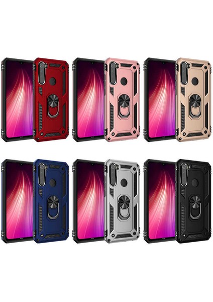 Xiaomi Redmi Note 8 Kılıf Gri Panther Yüzüklü Silikon Orijinal Esnek Ince Geliştirilmiş Dayanıklı Darbe Karşıtı Koruyucu Yeni Nesil Tasarım (Xiaomi Redmi Note 8 ile Uyumlu, Gri)