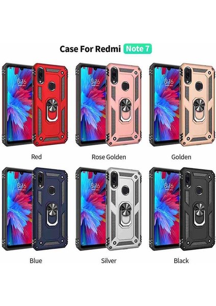 Xiaomi Redmi Note 7 Mavi Panther Yüzüklü Silikon Orijinal Esnek Ince Geliştirilmiş Dayanıklı Darbe Karşıtı Koruyucu Yeni Nesil Tasarım (Xiaomi Redmi Note 7, Mavi) fiyatları
