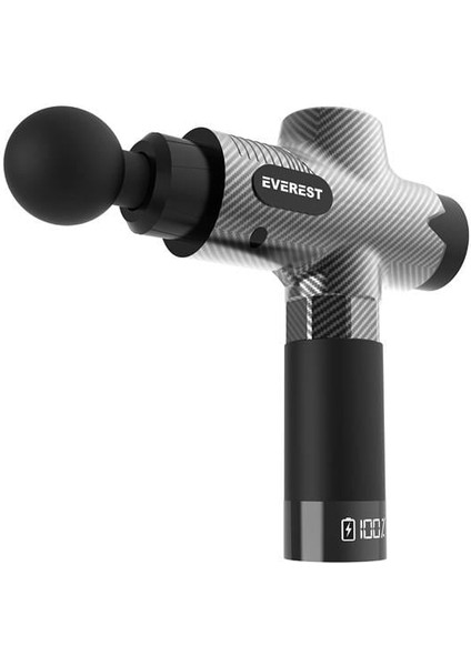 EV-MT52 Karbon Fiber/Siyah 24V Fırçasız Motor 3960 Rpm Hız 10 Başlıklı Kablosuz Profesyonel Masaj Tabancası fiyatları