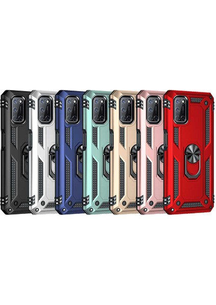 Oppo A92 Kılıf Mavi Panther Yüzüklü Silikon Orijinal Esnek Ince Geliştirilmiş Dayanıklı Darbe Karşıtı Koruyucu Yeni Nesil Tasarım (Oppo A92, Mavi) fiyatları