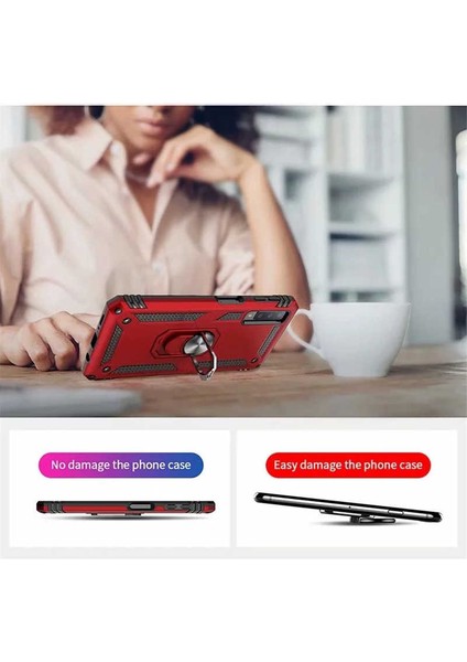 Samsung Galaxy A7 2018 Kırmızı Panther Yüzüklü Silikon Orijinal Esnek Ince Geliştirilmiş Dayanıklı Darbe Karşıtı Koruyucu Yeni Nesil Tasarım (Samsung Galaxy A7 2018, Kırmızı) indirimleri