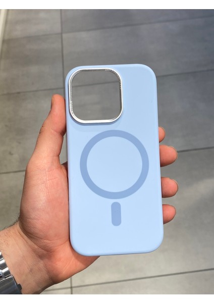 Apple iPhone 16 Pro Max Uyumlu Magsafe Şarj Destekli Içi Kadife Silikon Kılıf