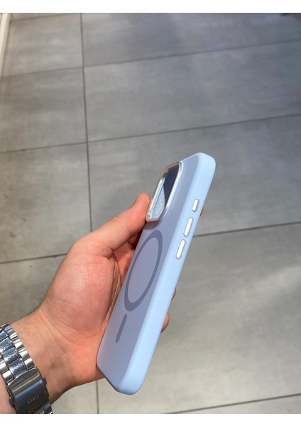 Apple iPhone 16 Pro Max Uyumlu Magsafe Şarj Destekli Içi Kadife Silikon Kılıf
