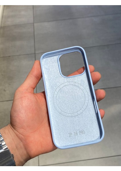 Apple iPhone 16 Pro Max Uyumlu Magsafe Şarj Destekli Içi Kadife Silikon Kılıf