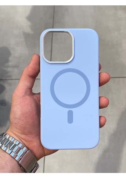 Apple iPhone 16 Pro Uyumlu Magsafe Şarj Destekli Içi Kadife Silikon Kılıf