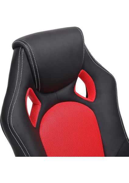 Songmıcs Ofis ve Oyun Sandalyesi, Ergonomik, Yükseltilmiş Dönel Koltuk, Siyah-Kırmızı, 70D x 66G x 117Y cm indirimleri