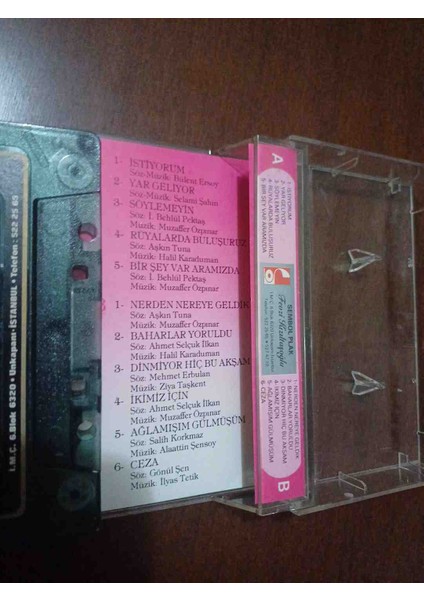 Bülent Ersoy - Istiyorum - Kaset - 1989 - Sembol Plak Yapım - Şarkı Listesi 2. Fotoğraftadır