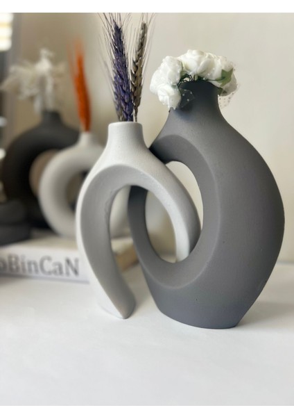 Sevgili Vazo Set Dekoratif Halka Mumluklu Set indirimleri