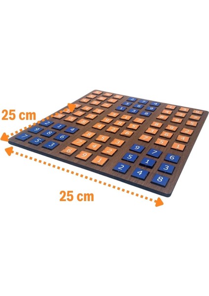 Buffer® 9 Bölümlü Ahşap Sudoku Eğitici Oyun Seti