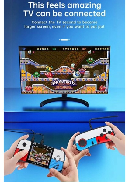 G9 Video Oyun Konsolu+Kolu 3.0 Inç Gamepad Dahili 666 Oyun Oyuncuları Tv Bağlantısı Için Denetleyici fiyatları