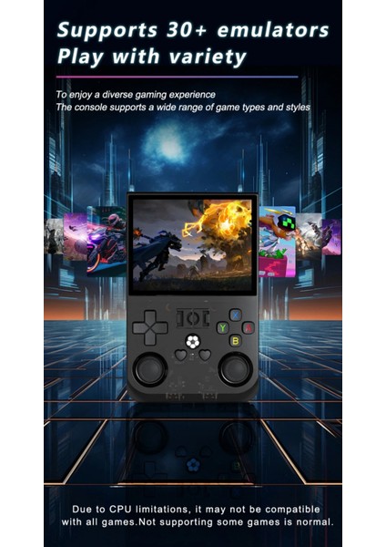 R36MAX Açık Kaynak Retro Oyun Konsolu | 4'' IPS Ekran | Linux Sistem | 64GB 30.000+ Oyun Destekli