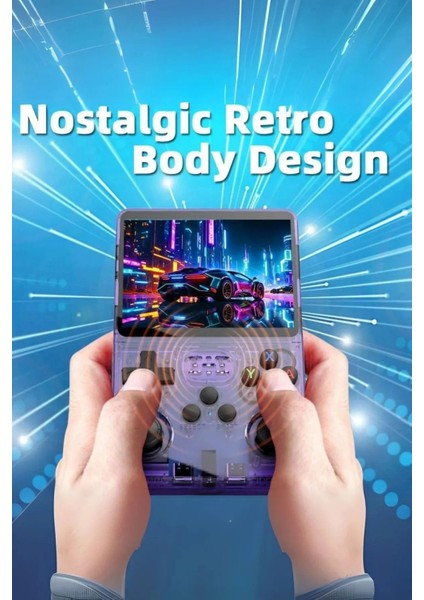 R36S Amoled Ekran 3.5 Inç Ekran Retro Handheld Video Oyunu Konsolu Mini Video Oynatıcı 15000 Oyun