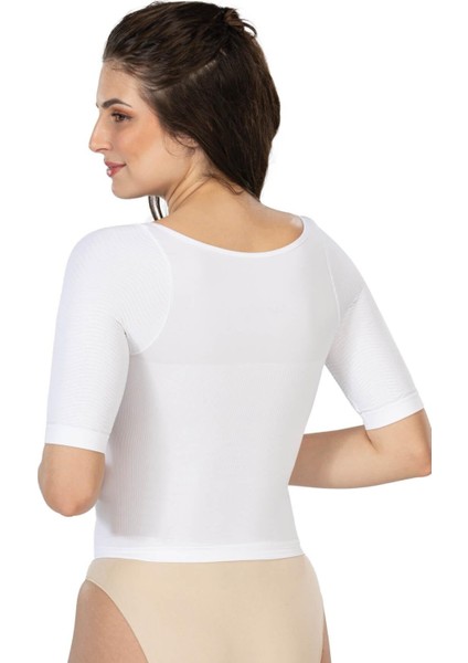 Miraxx Beyaz Mı Emay 5014 Göğsü Açık Yarım Kollu Korse fiyatları