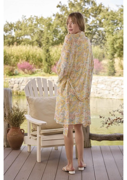 Monamise 24050 Kadın Çiçek ve Yaprak Desenli ve Baskılı "you Are Beautıful" Takımı fırsatları