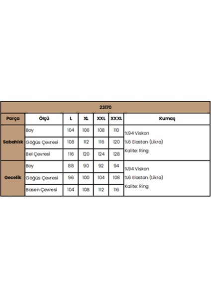 23170 Kadın Yaprak Desenli Dantelli ve Dekolteli Sabahlik Takım modelleri
