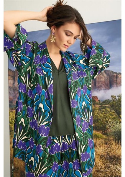 36136 Monamise Kadın Çiçek Desenli 3'lü Pijama Takımı indirimleri