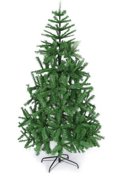Solutions Yılbaşı Çam Ağacı 150 cm Demir Ayak 320 Dallı 3MX3M Perde LED Hediyeli