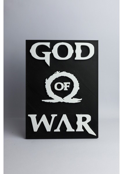 God Of War - 3 Boyutlu Tabela 14.5 cm x 20 cm x 1.5 cm
