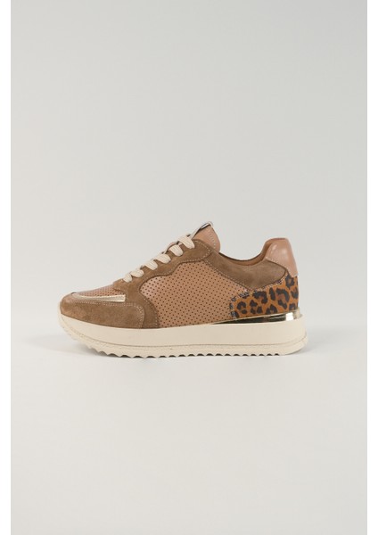 Lavinia Bej Desenli Deri Kadın Sneakers, Deri, Günlük Ayakkabı, Spor Ayakkabı 25081 fiyatları