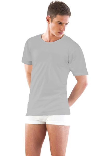 Miraxx Gri Mı Emay 12350 R Yarım Kol Erkek Atlet