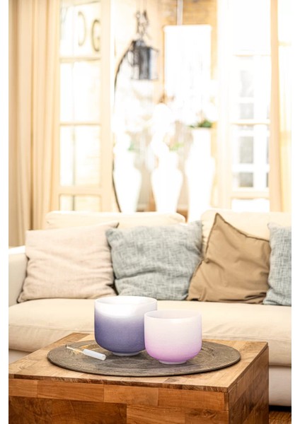 CSBC8B Crown Chakra 8'' Crystal Singing Bowl Note B4 (Color Frosted Purple) fırsatları