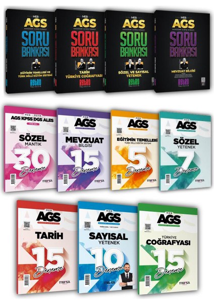 2025 Meb Ags Soru Bankası Sözel Sayısal Yetenek Tarih ve Türkiye Coğrafyası Eğitimin Temelleri ve Türk Milli Eğitim Sistemi Mevzuat Bilgisi fiyatları