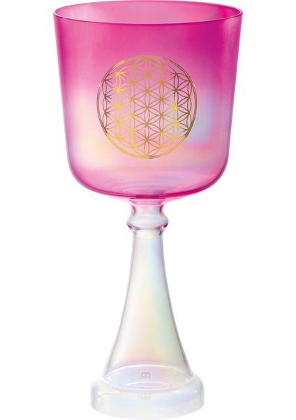 CSC6FPFOL Pembe Renkte Kalp Çakrası 6'' Crystal Singing Ses Kadehi (Pink)