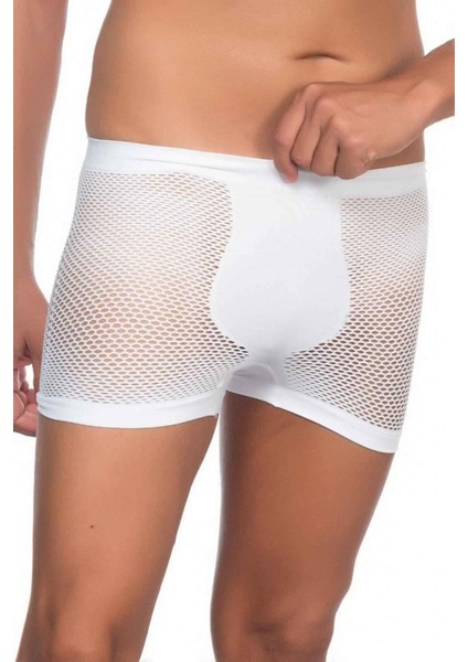 Miraxx Beyaz Mı Emay 2106 Soft Erkek Boxer