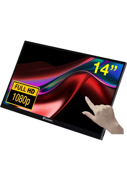 Pmt-14 Portable Touchscreen Monitor 14" Full Hd 1080P Metal Housing Bilgisayar>çevre Birimleri>monitör & Ekran