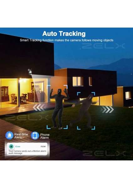 8mp Hd Ip Kamera 2 Lens Güvenlik Koruması Wifi Gözetim Kameraları 8x Zoom Ptz Kablosuz Polis Alarm indirimleri
