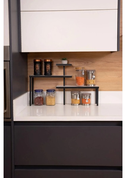 Mutfak Köşe Rafı Tezgah Üstü Düzenleyici Mutfak Rafı Baharatlık Organizer Banyo Rafı modelleri