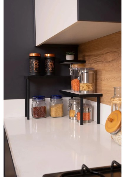 Mutfak Köşe Rafı Tezgah Üstü Düzenleyici Mutfak Rafı Baharatlık Organizer Banyo Rafı fırsatları