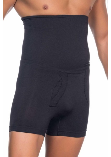 Miraxx Siyah Mı Emay E1005 Erkek Yüksek Bel Double Boxer Korse modelleri