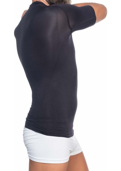 Miraxx Siyah Mı Emay E1010 Yarım Kol Erkek Korse Atlet fiyatları